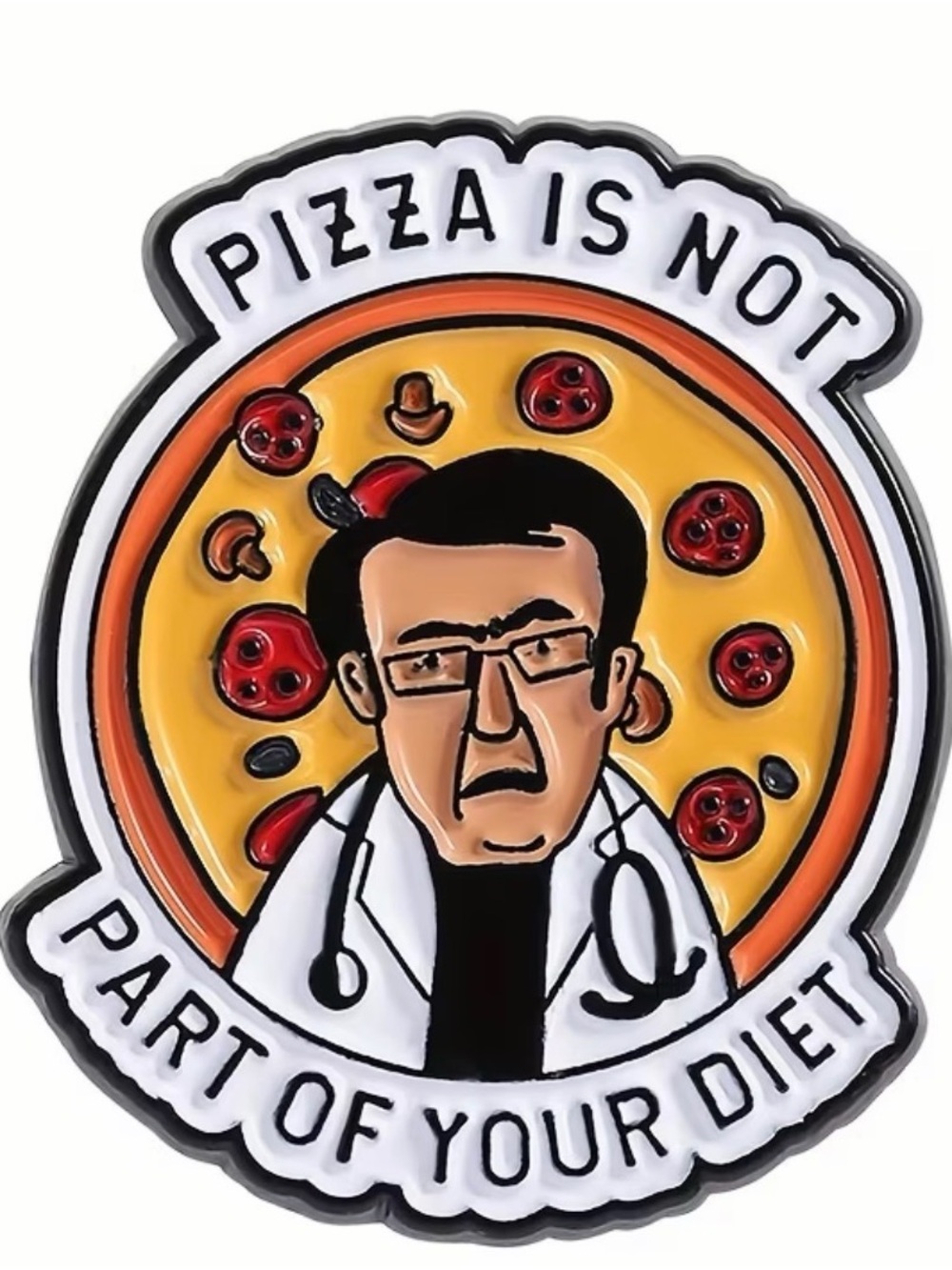 Dr. Now Enamel Metal Pin Younan Nowzaradan